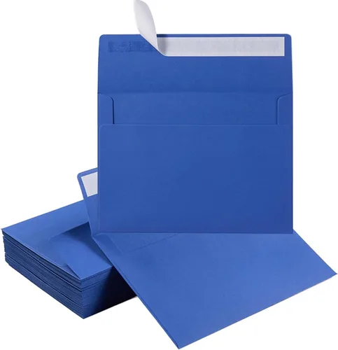 Vista 13 de Paquete de 50 sobres de 5 x 7 de colores autosellados para bodas, invitaciones de fiesta, tarjetas de felicitación, anuncios, fotos, 5.24 x 7.21