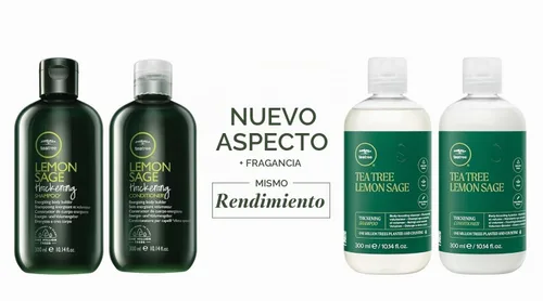 Vista 2 de Tea Tree Set de regalo navideño voluminizador de salvia limón (37 valores)