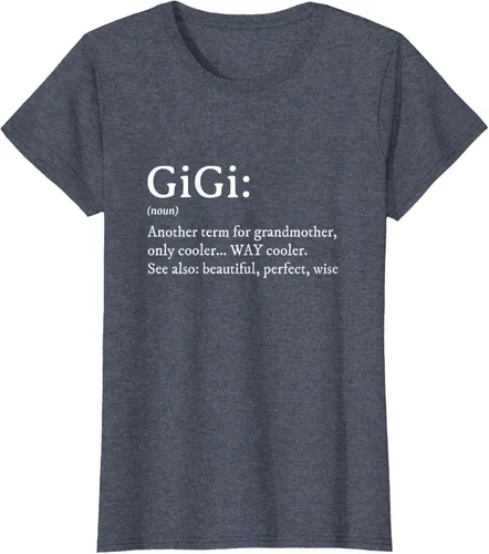 Vista 67 de Gigi Definition - Camiseta de regalo para abuela, cumpleaños y abuela, Negro