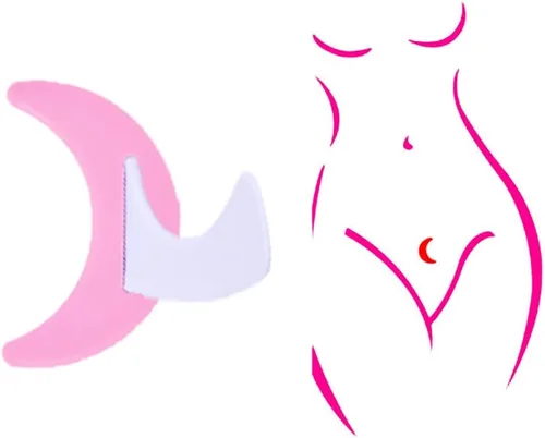 Vista 3 de Bikini Privados Plantilla de Afeitado Pubic Hair Trimmer Stencil Bikini Razor Trimmer Área Privada Estilo Forma Herramienta Bikini Trimmer Afeitadora