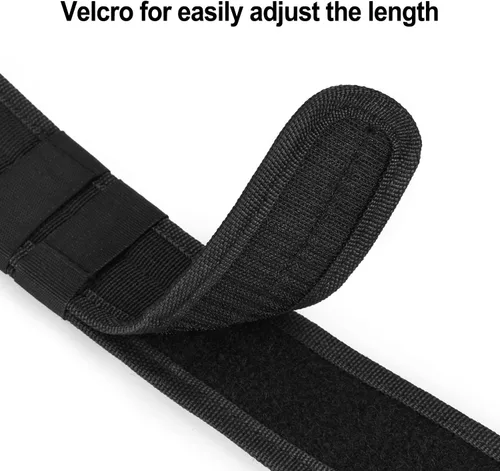 Vista 8 de AGPTEK Cinturón táctico de combate de nylon para seguridad policial (negro)