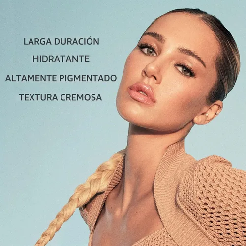 Vista 4 de Rinna Beauty Icon Lip Kit - Amelia - Kit de labios todo en uno, incluye lápiz labial, brillo de labios, delineador de labios, aspecto rosa dulce