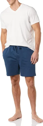 Vista 4 de Tienda Essentials Men's Cotton Pajama Shorts, Pack of 2