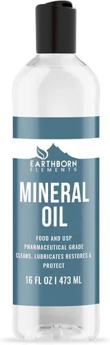 Vista 8 de Earthborn Elements Aceite mineral (1 cuarto de galón) de calidad alimentaria, puro y no diluido transparente