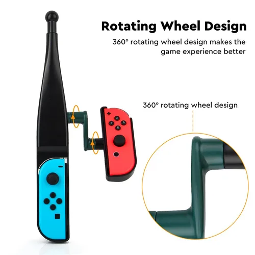 Vista 4 de JoyHood Fishing Rod for Nintendo Switch, Fishing Game Kit compatible with Nintendo Switch Bass Pro Shops - The Strike Championship Edition and