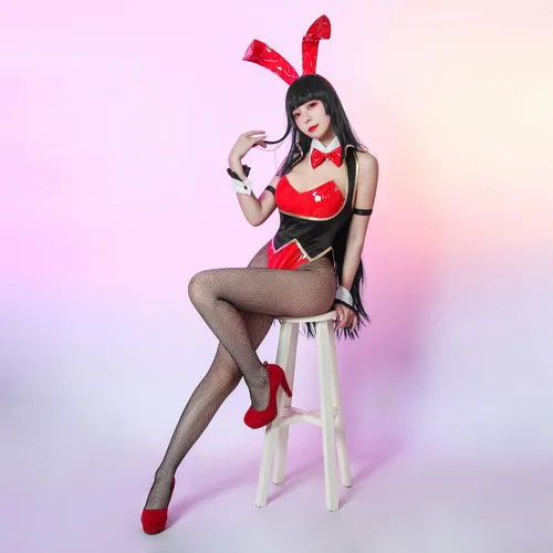 Vista 2 de NSPSTT Disfraz de conejo para mujer traje de anime traje de una pieza
