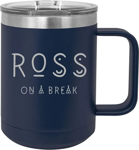 Vista 16 de Taza personalizada con recubrimiento en polvo de 15 oz con tapa personalizada grabada (negro)