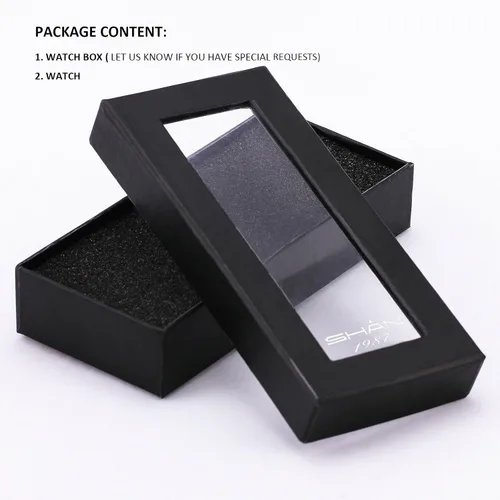 Vista 7 de OULM Reloj de pulsera de cuarzo para hombre, estilo militar, militar, correa de acero inoxidable, 3 zonas horarias, pantalla de gran tamaño + caja