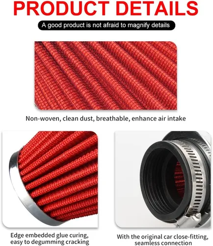 Vista 4 de Filtro de aire para motocicleta NIBBI 1.378 in Filtros de aire Filtros de aire universales para Dirt Bike Pit Bike Mini Bike GY6 ATV