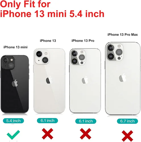 Vista 6 de Funda magnética para iPhone 13 Mini de 5.4 pulgadas, compatible con carga MagSafe, TPU suave, parachoques delgado, a prueba de golpes, bonita funda