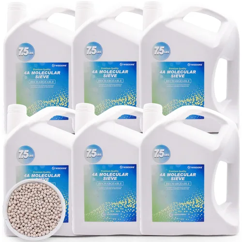 Vista 16 de Wisesorb - Perlas desecantes de tamiz molecular 5A de 3.17 KG, deshumidificadores dessecantes reutilizables absorbentes de humedad