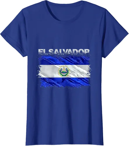 Vista 52 de Camiseta El Salvador, Negro