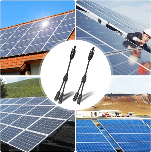 Vista 8 de ELFCULB 1 par de conectores de panel solar, 1 pie de cable adaptador paralelo de rama en Y, 1 macho a 2 hembras (M/FF) y 1 hembra a 2 machos (F/MM)