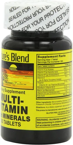 Vista 2 de Nature's Blend NAT B MULTIVITAMIN & MIN TB, surtido, 100