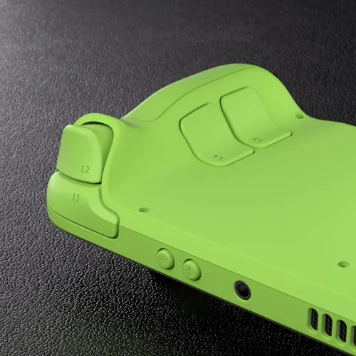 Vista 6 de eXtremeRate Carcasa verde personalizada para Steam Deck LCD, kit de carcasa completa de repuesto, cubierta delantera y trasera, botones, accesorios