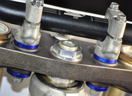 Vista 2 de SCAR Manilla de Manillar de Goma Amortiguador Cónicos Sólidos Compatible con YAMAHA YZF YZFX WRF 250 450 YZ450F WR250F WR450F YZ450FX 14-26 - Azul