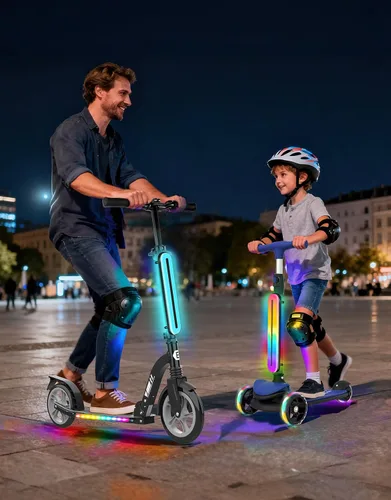 Vista 6 de BELEEV Marco de luz LED para montar de noche, 11 efectos intermitentes, funciona con pilas, se adapta a bicicletas, scooters eléctricos, accesorio