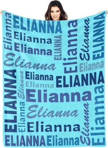 Vista 16 de Manta personalizada con nombre, manta personalizada con nombre, manta personalizada para adultos, niños y bebés, manta personalizada con monograma