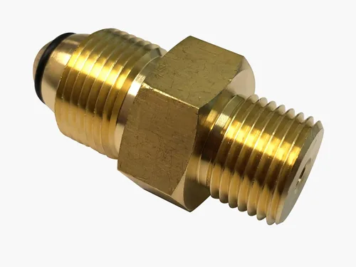 Vista 2 de Adaptador del regulador del argón/del nitrógeno, CGA 580 a CGA 320, tanque al cilindro del CO2