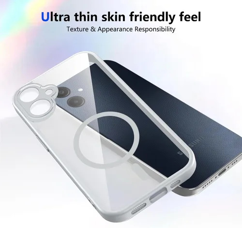 Vista 286 de Funda magnética transparente compatible con Xiaomi 17T, color negro 2 en 1 PC + TPU cubierta de teléfono a prueba de golpes, carcasa protectora