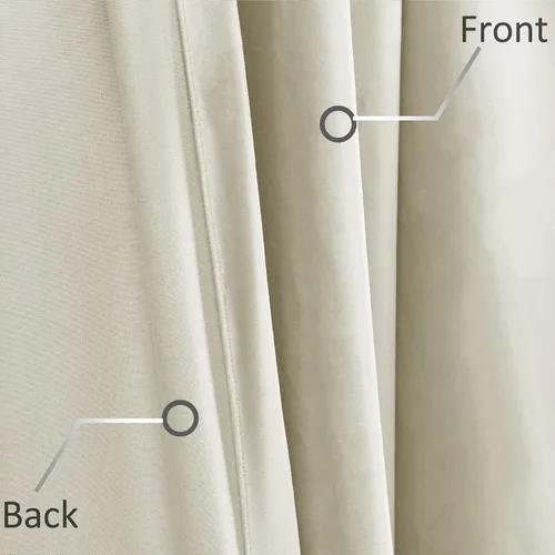 Vista 6 de Fcosie Cortinas plisadas para oscurecer la habitación, cortinas de terciopelo extralargas de 10 a 24 pies de largo, para techos altos, cortinas