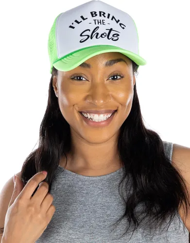 Vista 5 de Funky Junque Gorra de béisbol de malla para mujer, para despedida de soltera