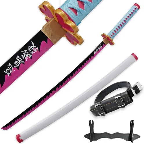 Vista 32 de SV Anime Demon Slayer Sword Katana 41 Inch Decorative Collectible Gift Cosplay Sword，Various Styles Available