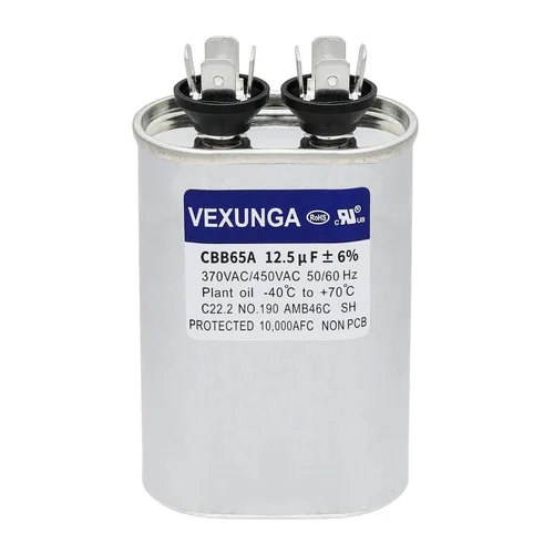 Vista 72 de VEXUNGA Capacitor Dual de Arranque Redondo A/C de 50/5 uF 50+5 MFD 370VAC o 440VAC CBB65 CBB65B Capacitores de Aire Acondicionado para Motor