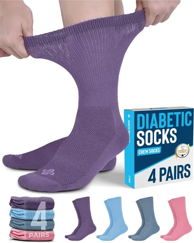 Vista 11 de Doctor's Select® Diabetic Socks for Men and Women - Non-Binding Neuropathy Socks for Diabetics Men Non Grip & Grip Socks