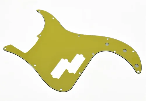 Vista 7 de KAISH Golpeador de 13 agujeros estilo P Bass, placa de rasguño PB para bajo Precision P Bass de USA/México con perla de abulón