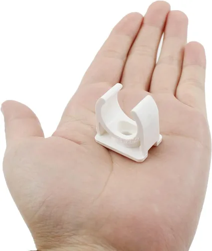 Vista 6 de 50 clips de sujeción de tubería de PVC, soporte de tubo de agua en forma de U, tubos de agua y mangueras de tubo, anillo a presión con parte
