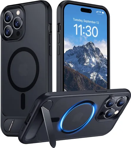 Vista 160 de Funda para iPhone 11 con compatibilidad magnética, [Soporte invisible incorporado][Compatible con MagSafe]
