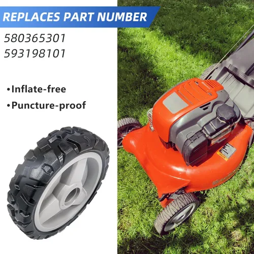 Vista 6 de 2 ruedas de accionamiento para cortacésped Husqvarna 580365301 593198101 compatibles con cortacésped L321AH, LC221A HU675AWD, HU700AWD, HU725AWD