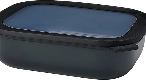 Vista 26 de Mepal Cirqula - Recipiente circular rectangular para almacenar y servir alimentos de 67.6 fl oz / 68 onzas con tapas transparentes, perfecto