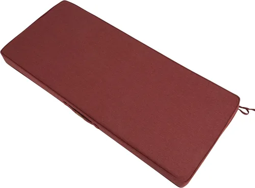 Vista 10 de FUNHOME Cojín de Banco para Exteriores 42 x 18 x 3 Pulgadas, Cojín de Sofá Portátil Resistente al Agua, Cojín de Columpio de Porche con Asa y Lazos