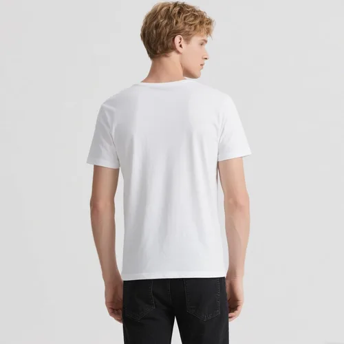 Vista 5 de OKBA 5 pcs Sublimation Blank T-Shirts Round Collar Short Sleeves Adult White Polyester t Shirts