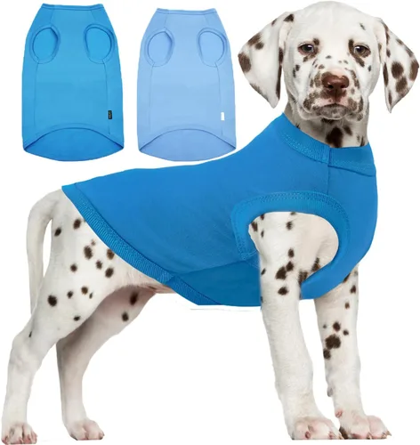 Vista 23 de Camisas Lisas para Perros, Ropa Sólida para Perros, Camiseta Ligera Elástica, Sin Mangas Blanca para Cachorros Chihuahua Gatos Disfraces Pequeños