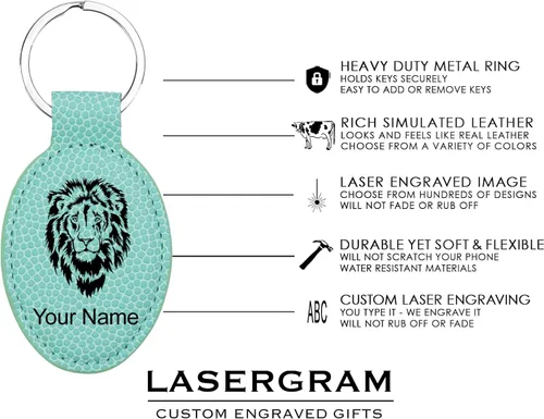 Vista 4 de LaserGram Llavero ovalado, estrella de David, grabado personalizado incluido