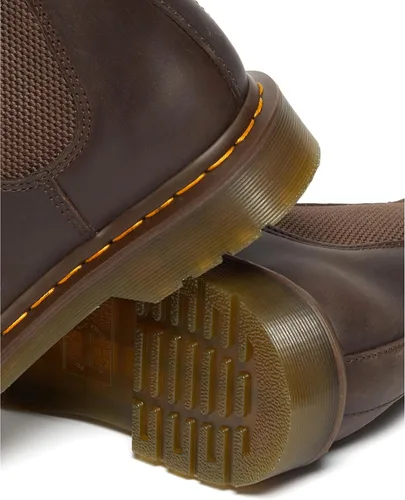 Vista 8 de Dr. Martens Botas Chelsea unisex, color marrón oscuro Crazy Horse, 9 US para hombre