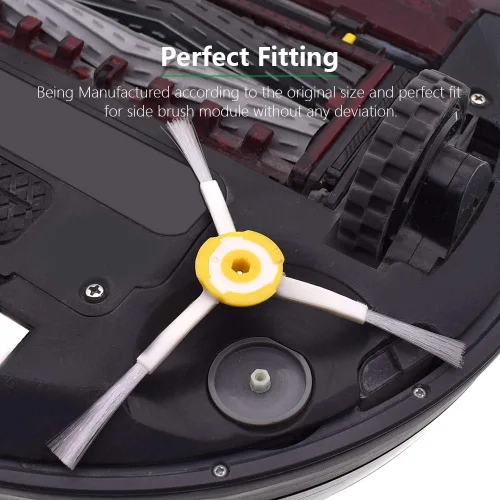 Vista 7 de Cepillo lateral de repuesto compatible con todos los iRobot Roomba 900, 800, 700, 600, 500 Series 960, 980, 981, 985, 860, 880, 890, 891, 895, 760