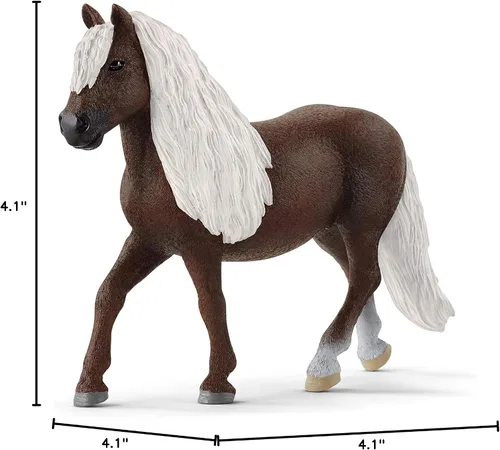 Vista 5 de Schleich Farm World, juguetes de caballos realistas para niñas y niños, figura de juguete de caballo de yegua del Bosque Negro, para niños de 3 años