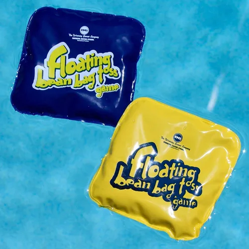 Vista 7 de Drive Way Games - Juego de cornhole flotante. Tabla inflable para lanzar maíz y bolsas de frijoles flotantes para piscina, lago, agua