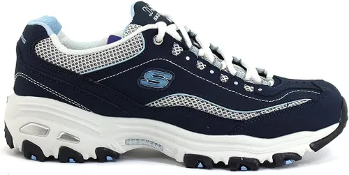 Vista 4 de Skechers D'Lites-Life Saver - Tenis de espuma viscoelástica con cordones para mujer