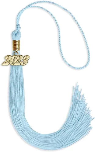 Vista 82 de Endea Graduation - Borla de un solo color con fecha dorada (Oro Antiguo, 2020)