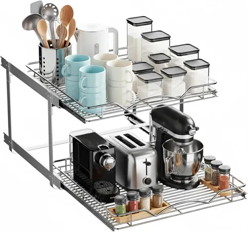 Vista 22 de HOLDN’ STORAGE Colección Premium de Alta Resistencia Organizador de Cajones Extraíble para Armario, Cajones Deslizantes para Armario, Garantía
