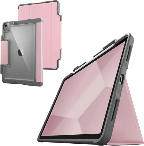 Vista 10 de STM Dux Plus para iPad Air de 11 pulgadas (M4/M3/M2/5ª/4ª generación): ultra protector, ligero con parte trasera transparente, soporte para lápiz