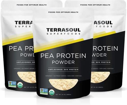 Vista 2 de Terrasoul Superfoods Proteína orgánica de guisante, 3 libras