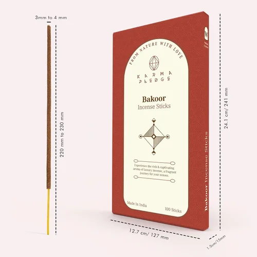 Vista 2 de Bakhoor - Varitas de incienso orgánicas sumergidas a mano, 100 varillas con hierbas naturales e ingredientes aromáticos, tiempo de combustión de 45