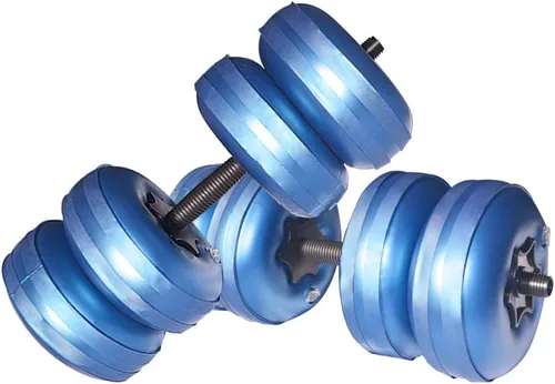 Vista 11 de Water Filled Dumbbells Set - Water Filled Weights - Portable Travel Weights - Adjustable Dumbbells