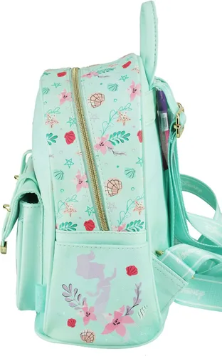 Vista 6 de Disney The Little Mermaid Wondapop - Mini mochila de piel vegana de 11 pulgadas, Color verde azulado., talla única , Mini mochila